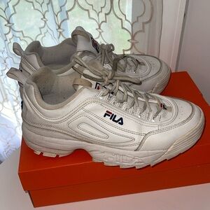 FILA Womens Disruptor Shoes Worn 8.5